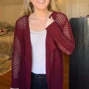 Maroon Cardigan
